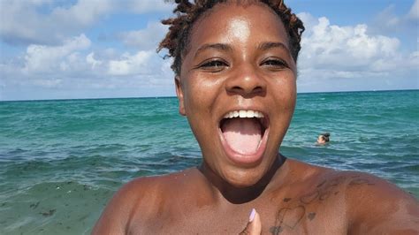 nude beach selfie|With my camera at Haulover beach .